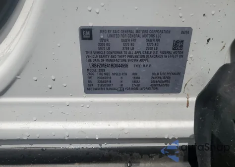 2024 Buick Envision Preferred z USA, uszkodzony, nr VIN LRBFZME41RD044595